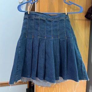 Denim tennis skirt